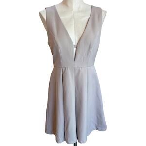 HYFVE mauve champagne neutral bridesmaid formal midi dress women med wedding